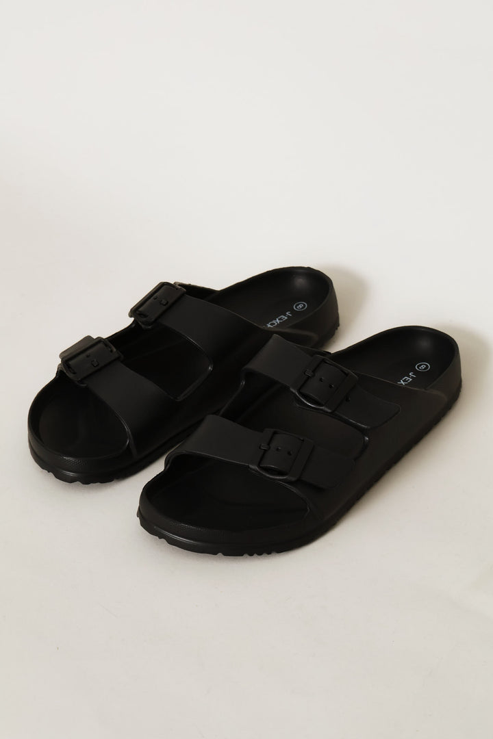 Blown Eva Double Buckle Sandal - Black