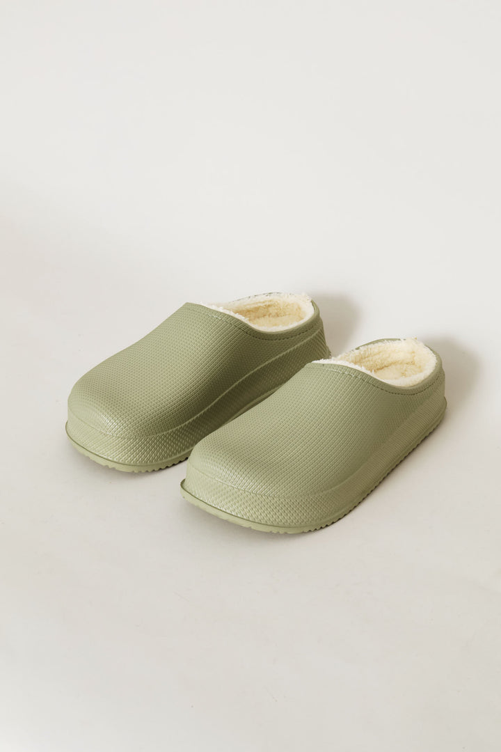 Lined Closed Toe Eva Clog - Sage