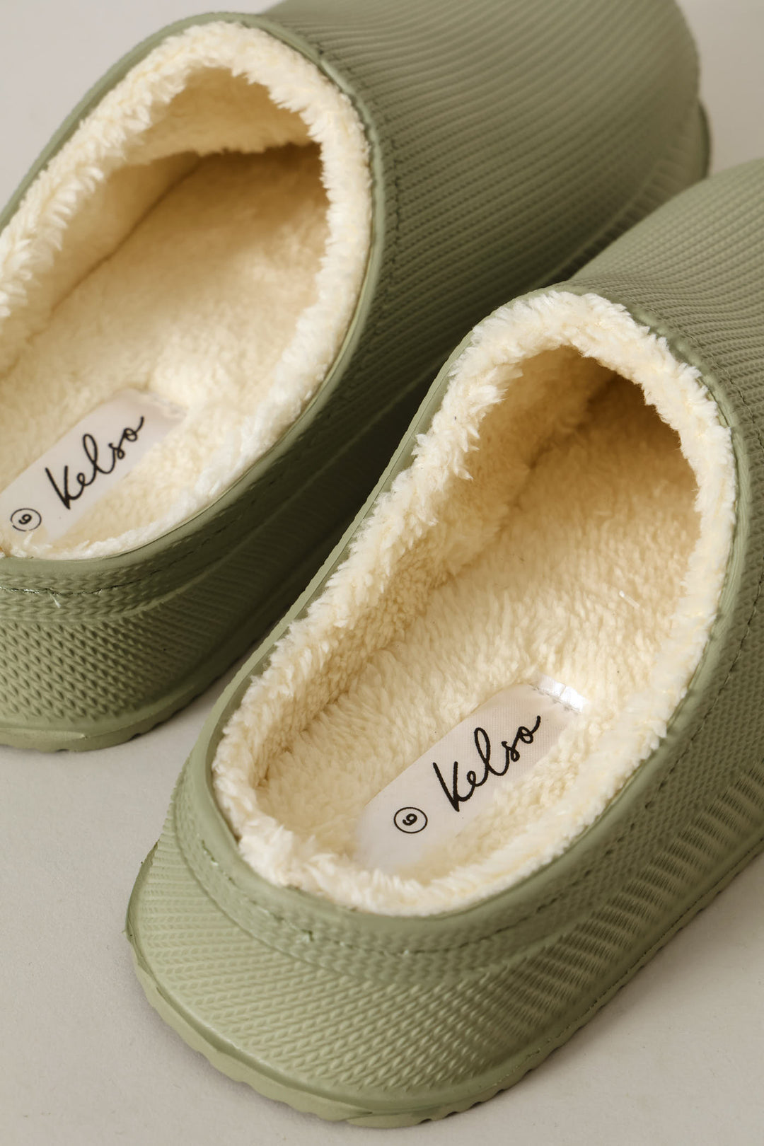 Lined Closed Toe Eva Clog - Sage