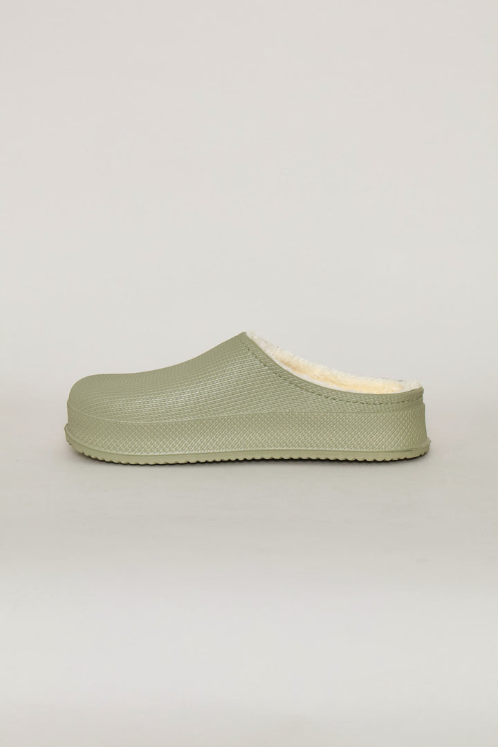 Lined Closed Toe Eva Clog - Sage