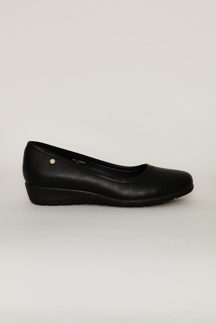 Logo Pump Heel - Black