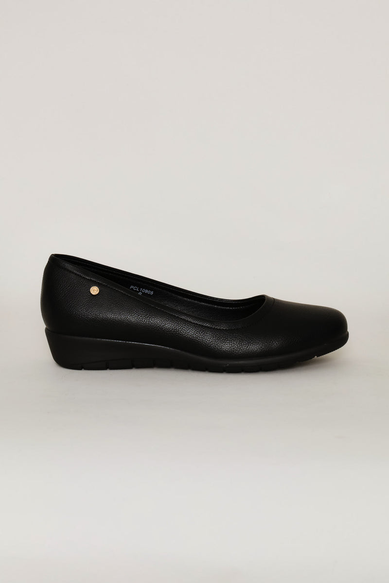 Logo Pump Heel - Black