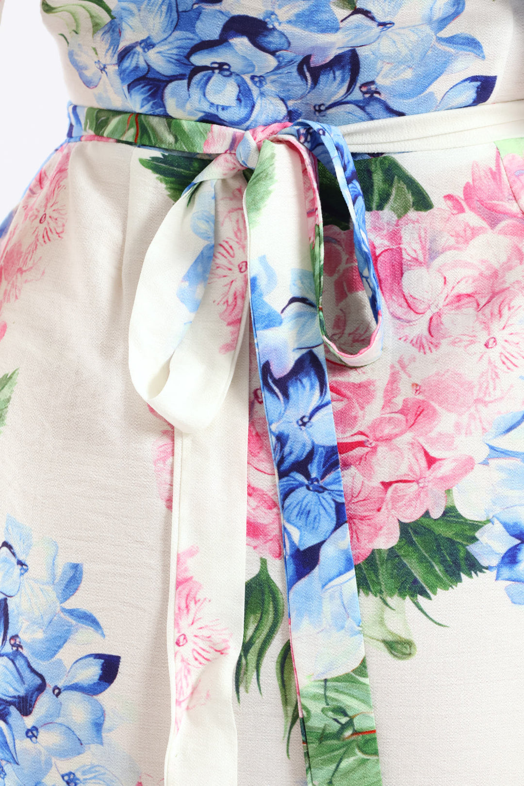 Frill Sleeve Wrap Frill Hem Mini Dress - White