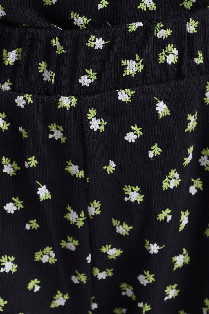 Textured Ditsy Short - Navy