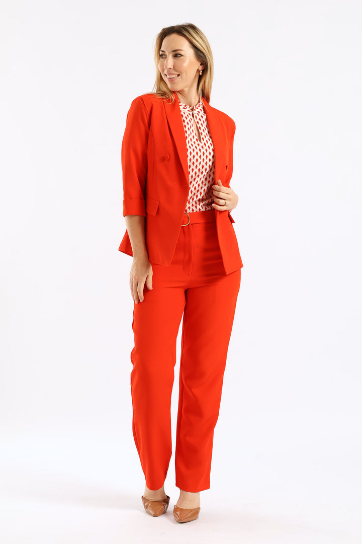 Turn Up Blazer - Red