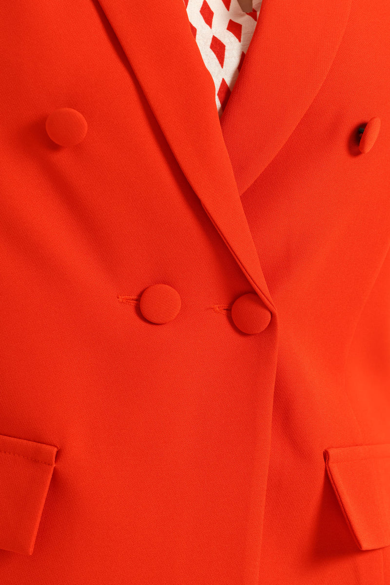 Turn Up Blazer - Red