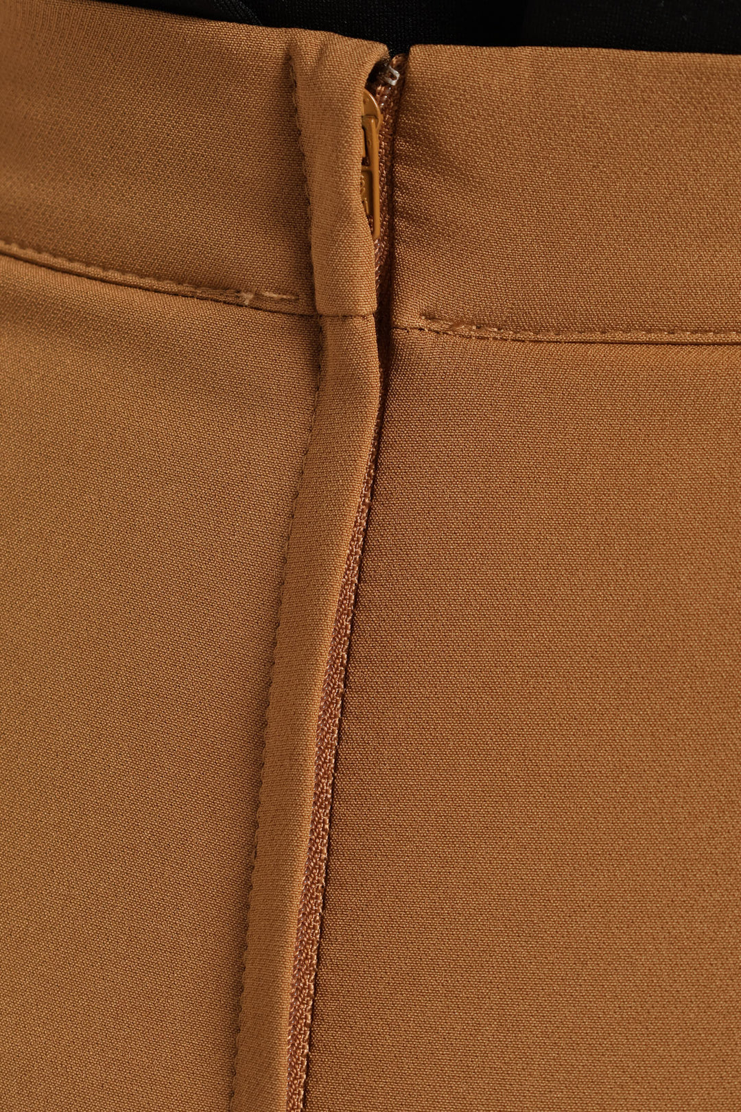 Pin Tuck Trim Wide Leg Pant - Taupe