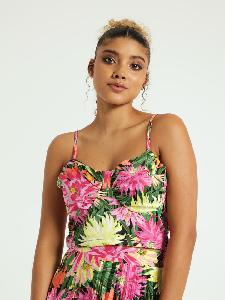 Floral Corset Top - Floral