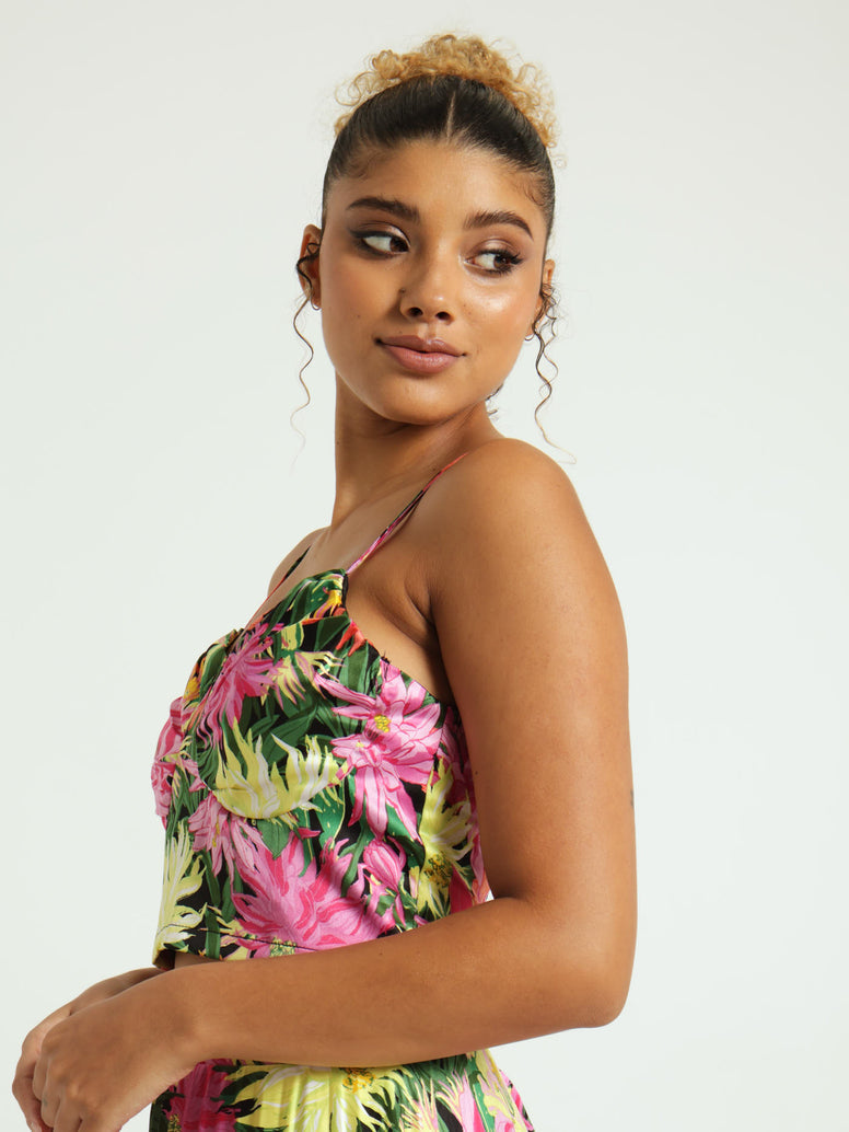 Floral Corset Top - Floral