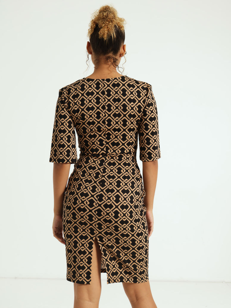 Flare Sleeve Bodycon