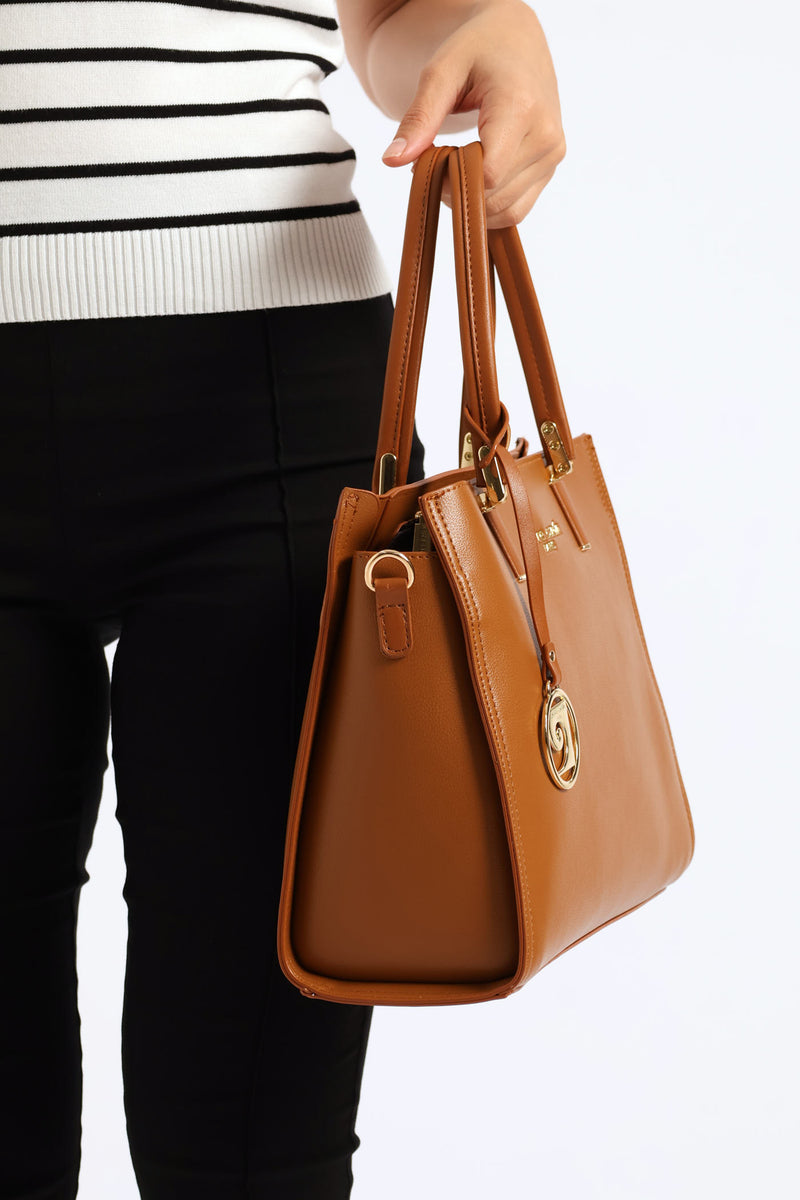 Valeria Structured Bag - Brown