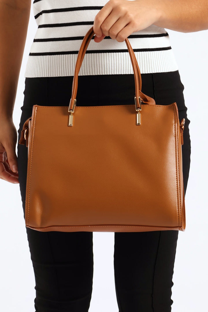 Valeria Structured Bag - Brown