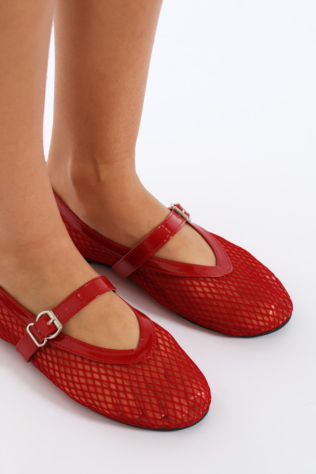 Plain Mesh Pump - Red