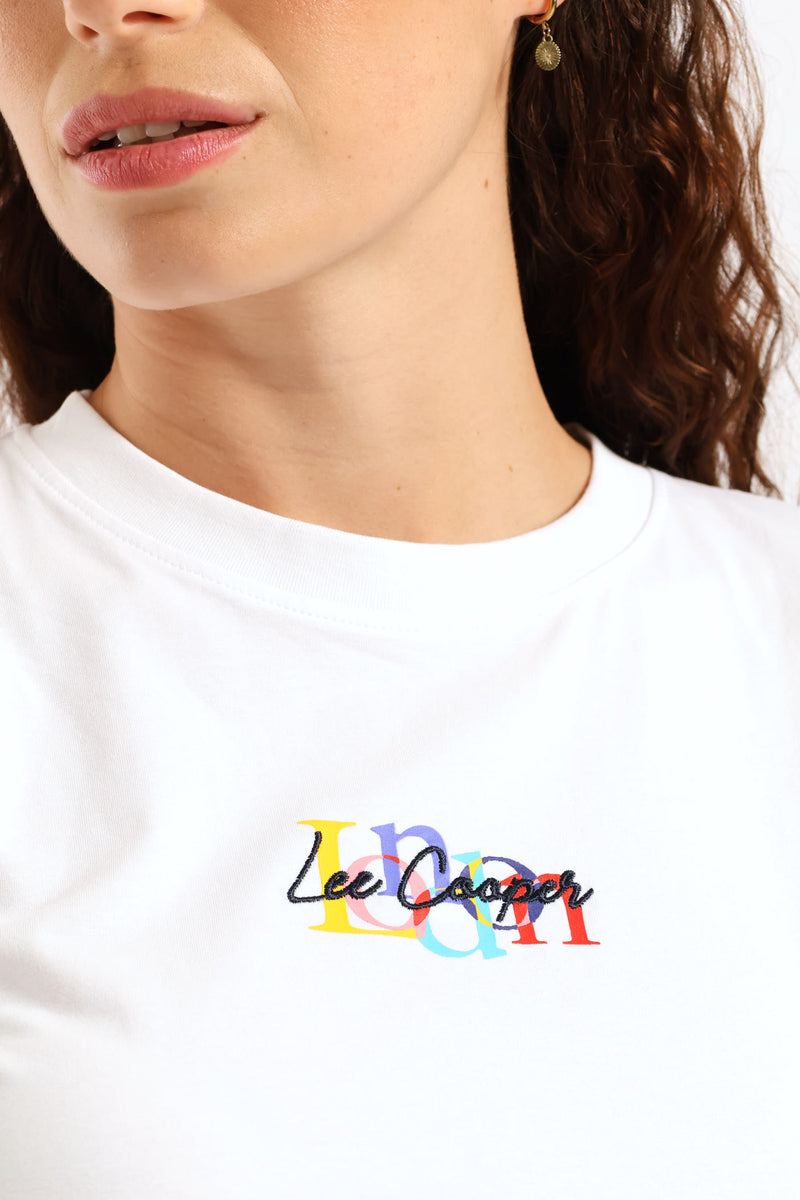 Micro Crop Fit T-Shirt - White