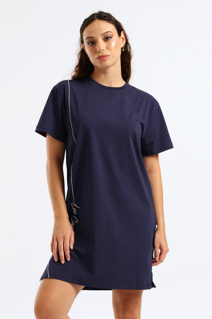 T-Shirt Dress - Navy