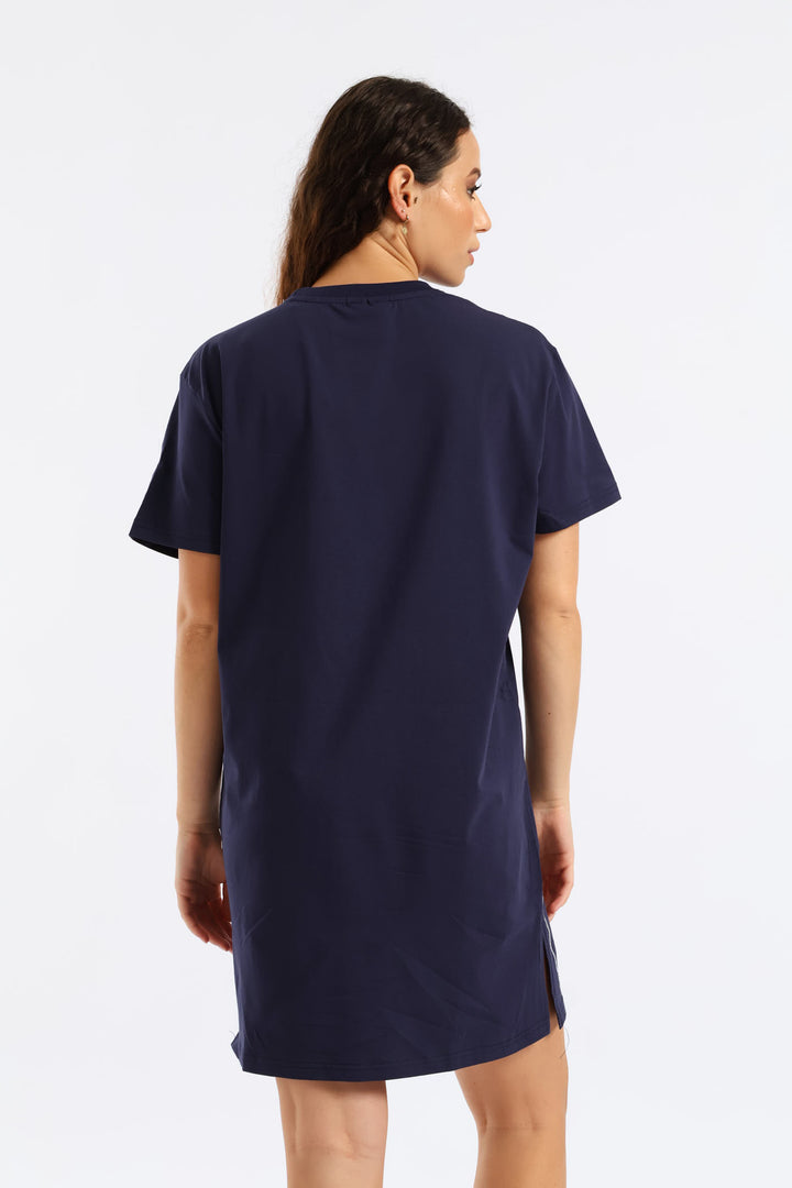 T-Shirt Dress - Navy