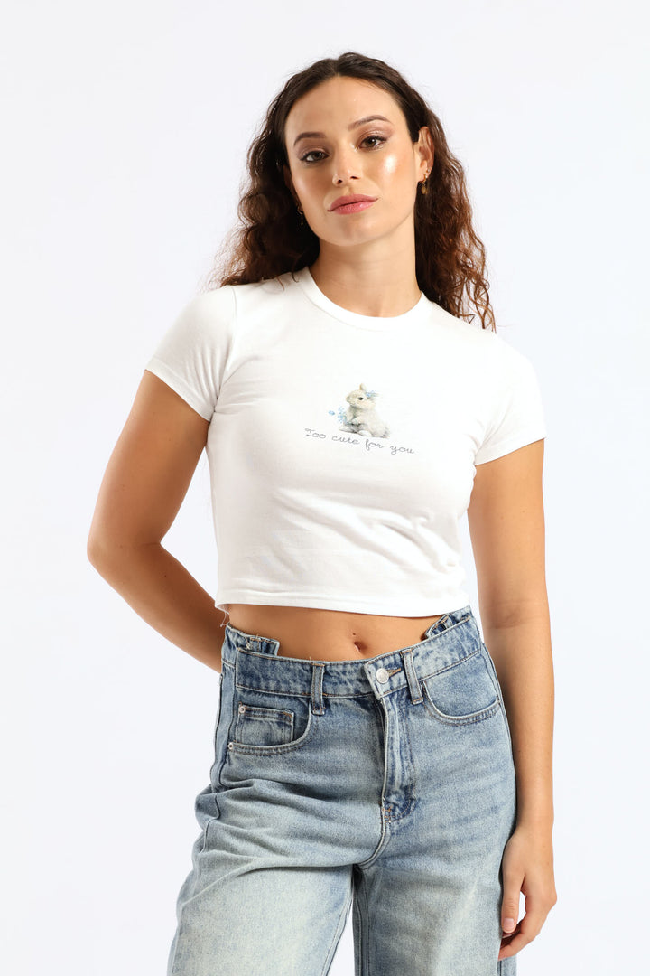 Regular Baby Tee - White