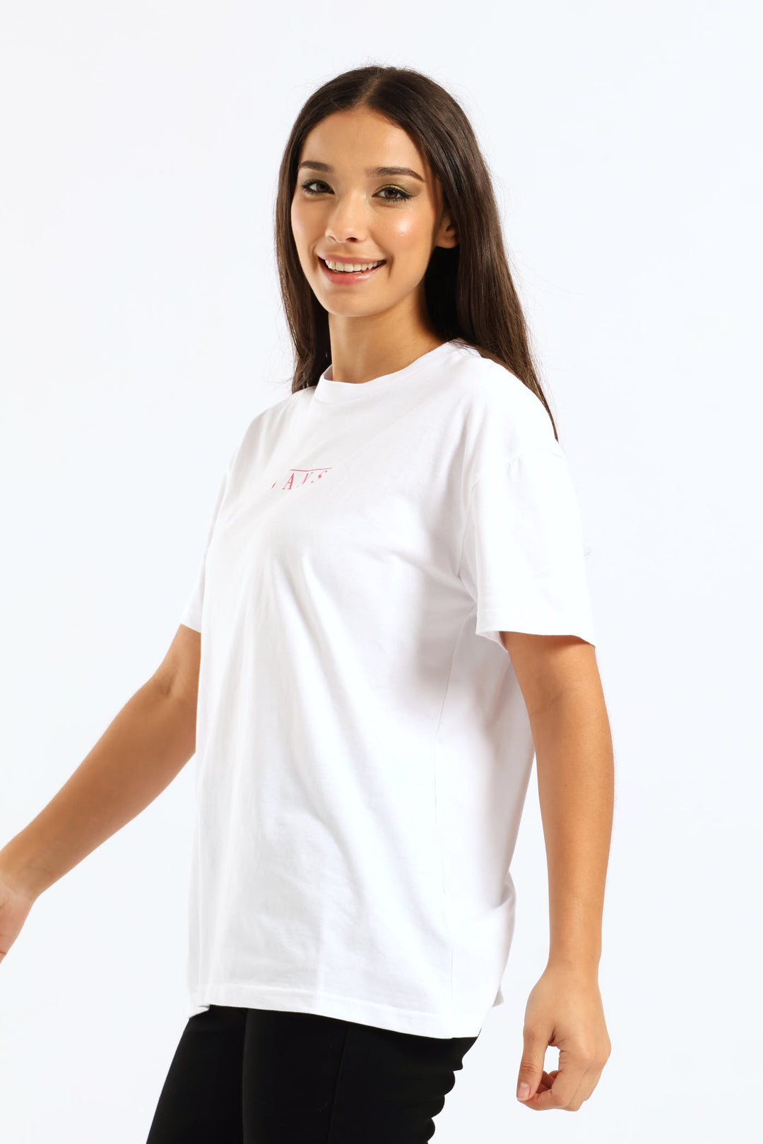Talk Talk Oversized Tee - White