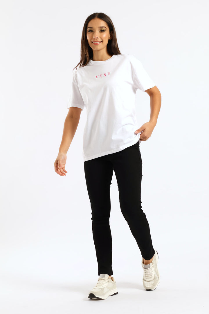 Talk Talk Oversized Tee - White