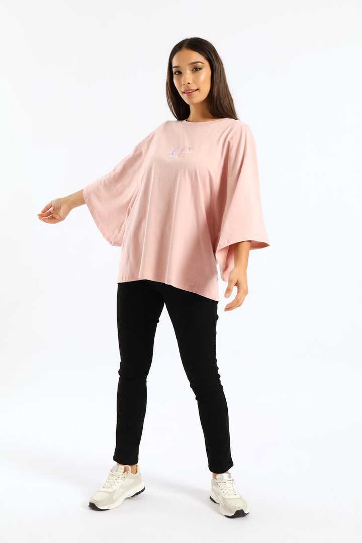 Oversized Fit T-Shirt - Pink