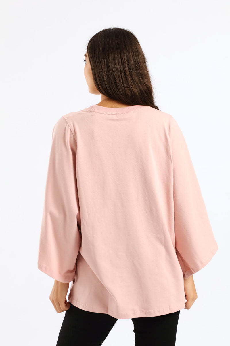 Oversized Fit T-Shirt - Pink