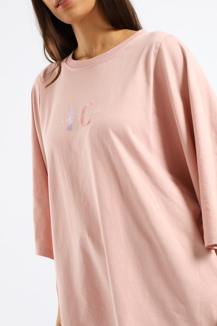 Oversized Fit T-Shirt - Pink