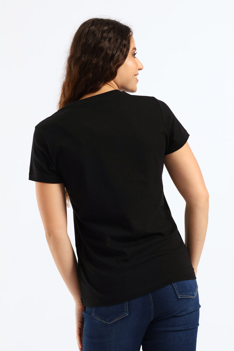 Graphic Gradient Tee - Black