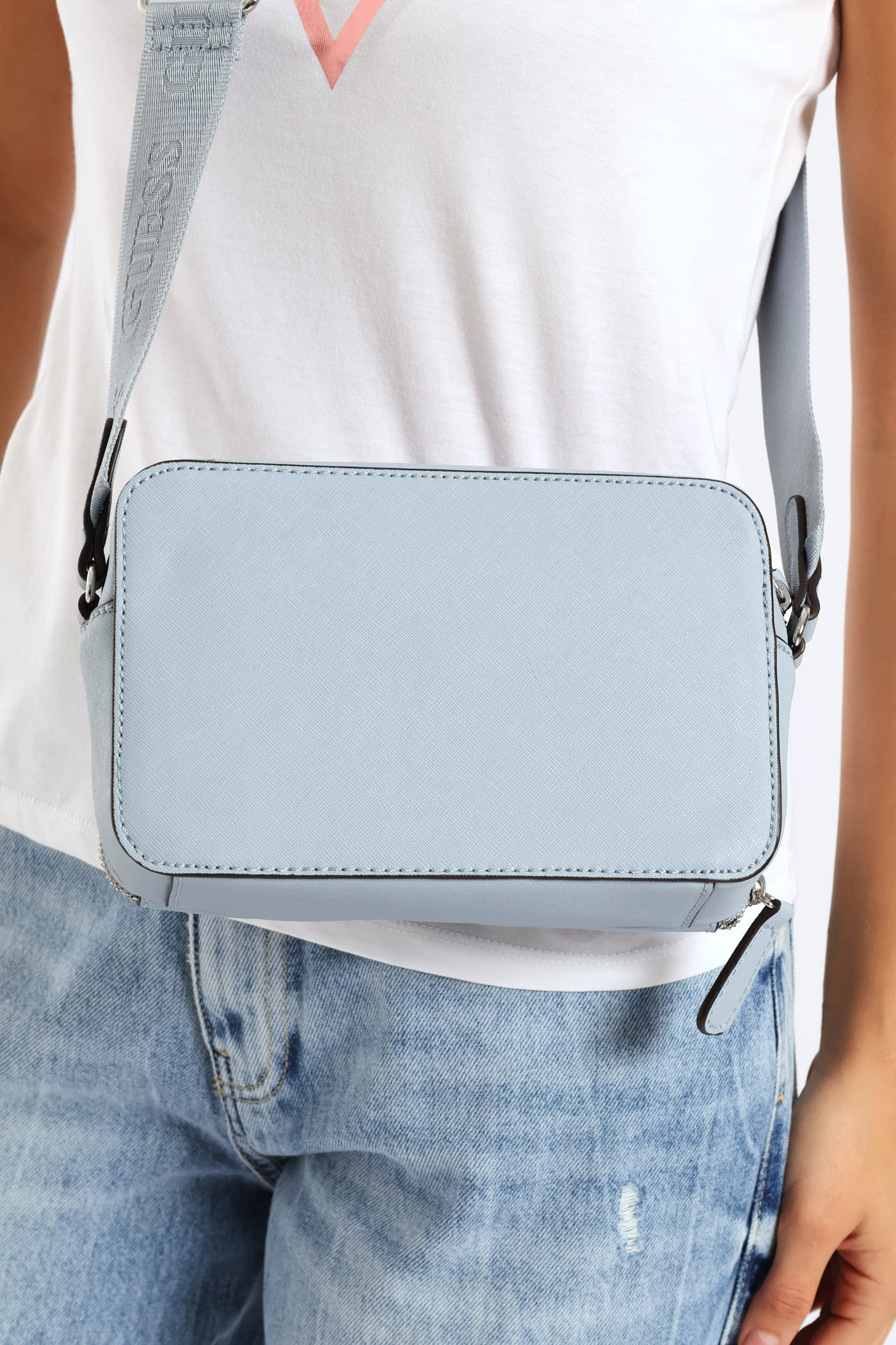 Ladies Viviette Mini Double Zip Crossbody Bag - Blue – Edgars