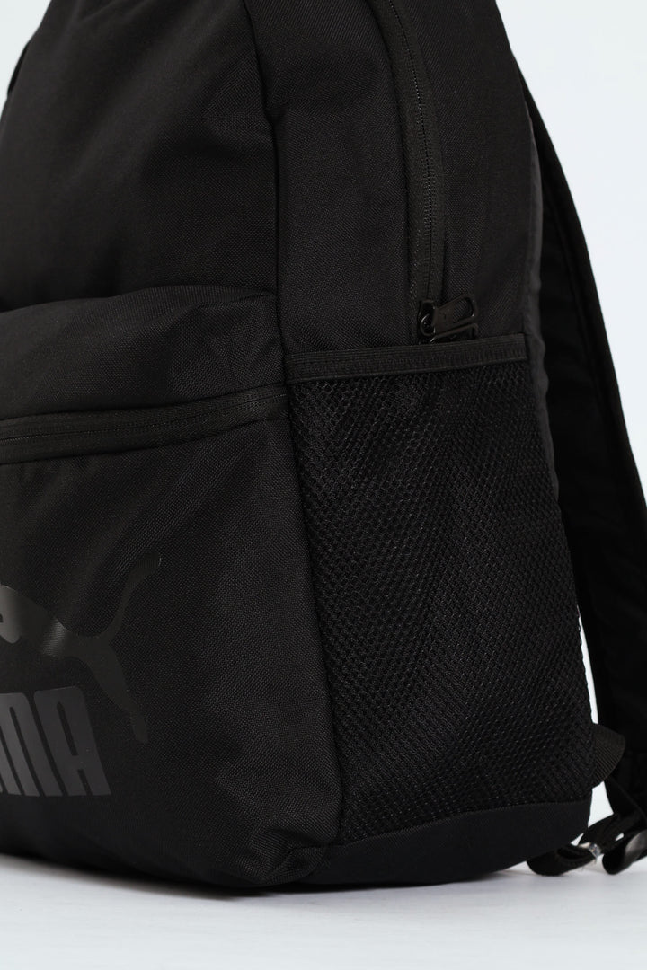 Mono Print Backpack - Black