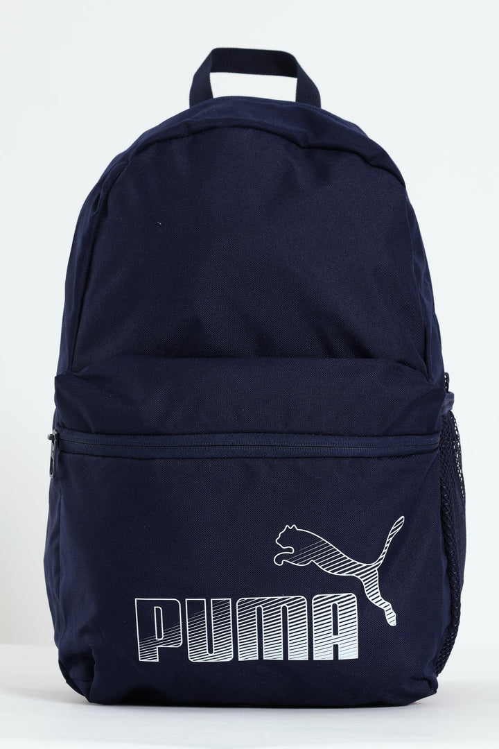 Shading Print Backpack - Navy