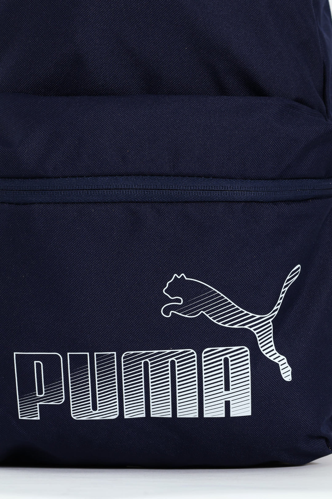 Shading Print Backpack - Navy