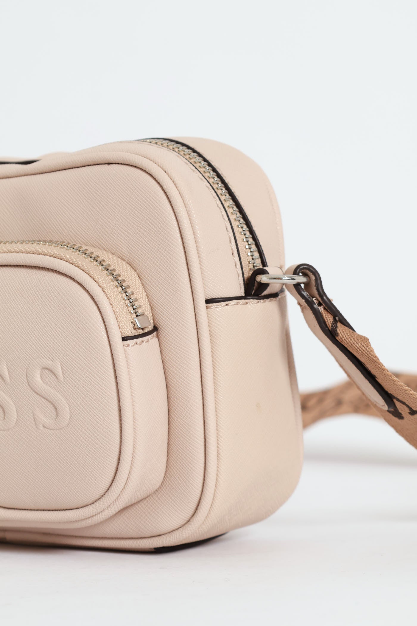 Ladies Lya Mini Double Zip Crossbody Bag - Stone – Edgars