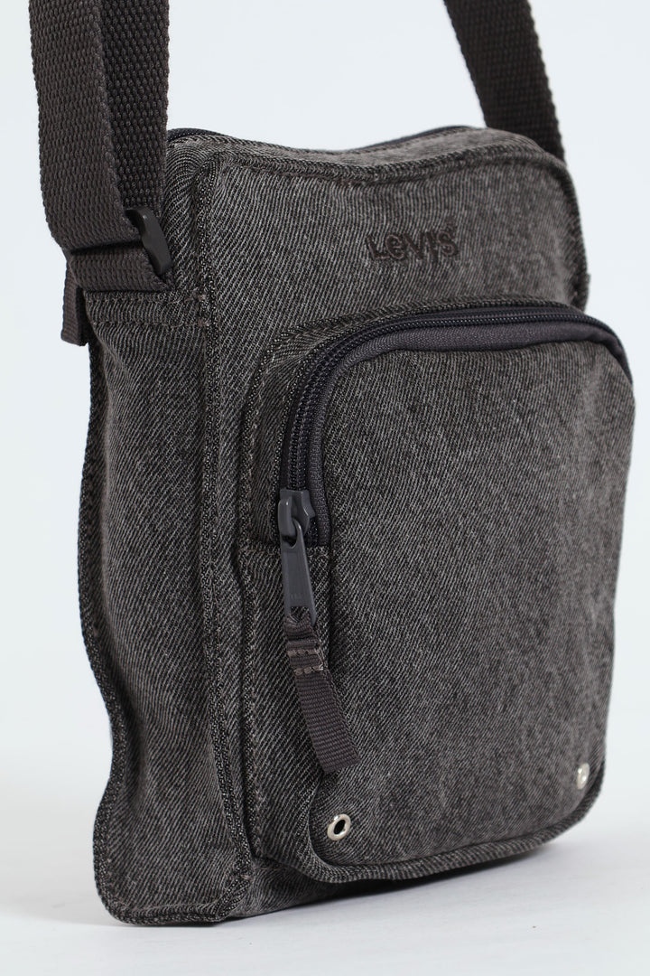 Small Zip Crossbody Bag - Dark Grey
