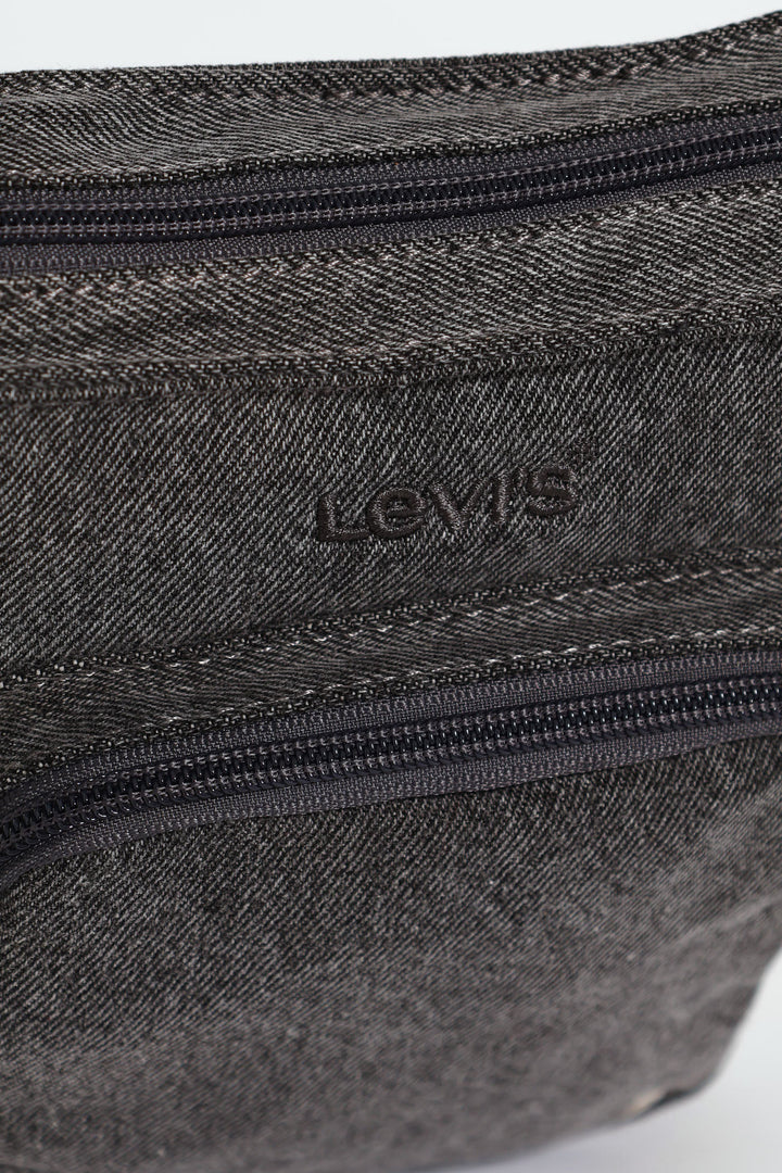 Small Zip Crossbody Bag - Dark Grey