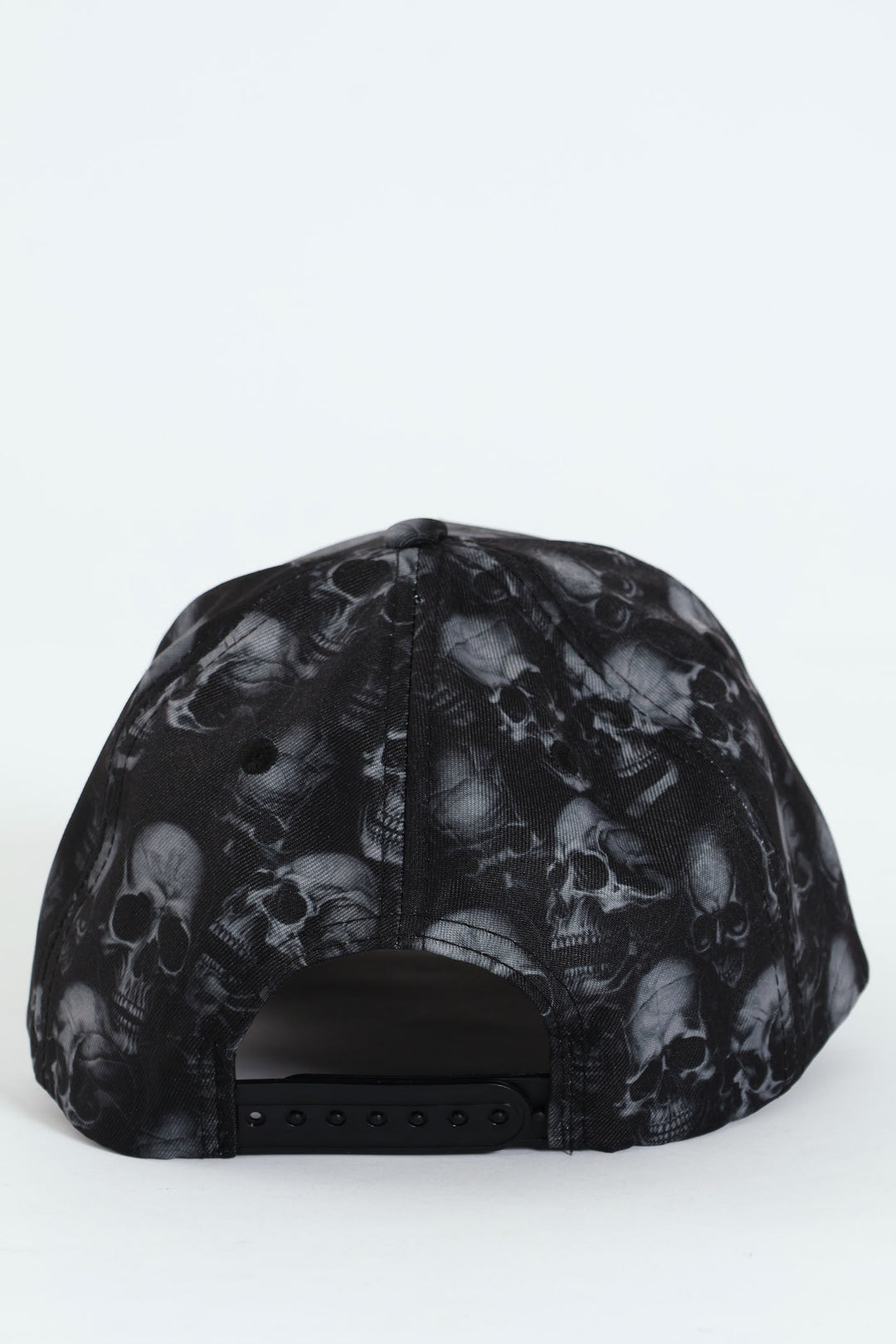 Skull Print Cap - Black/Grey
