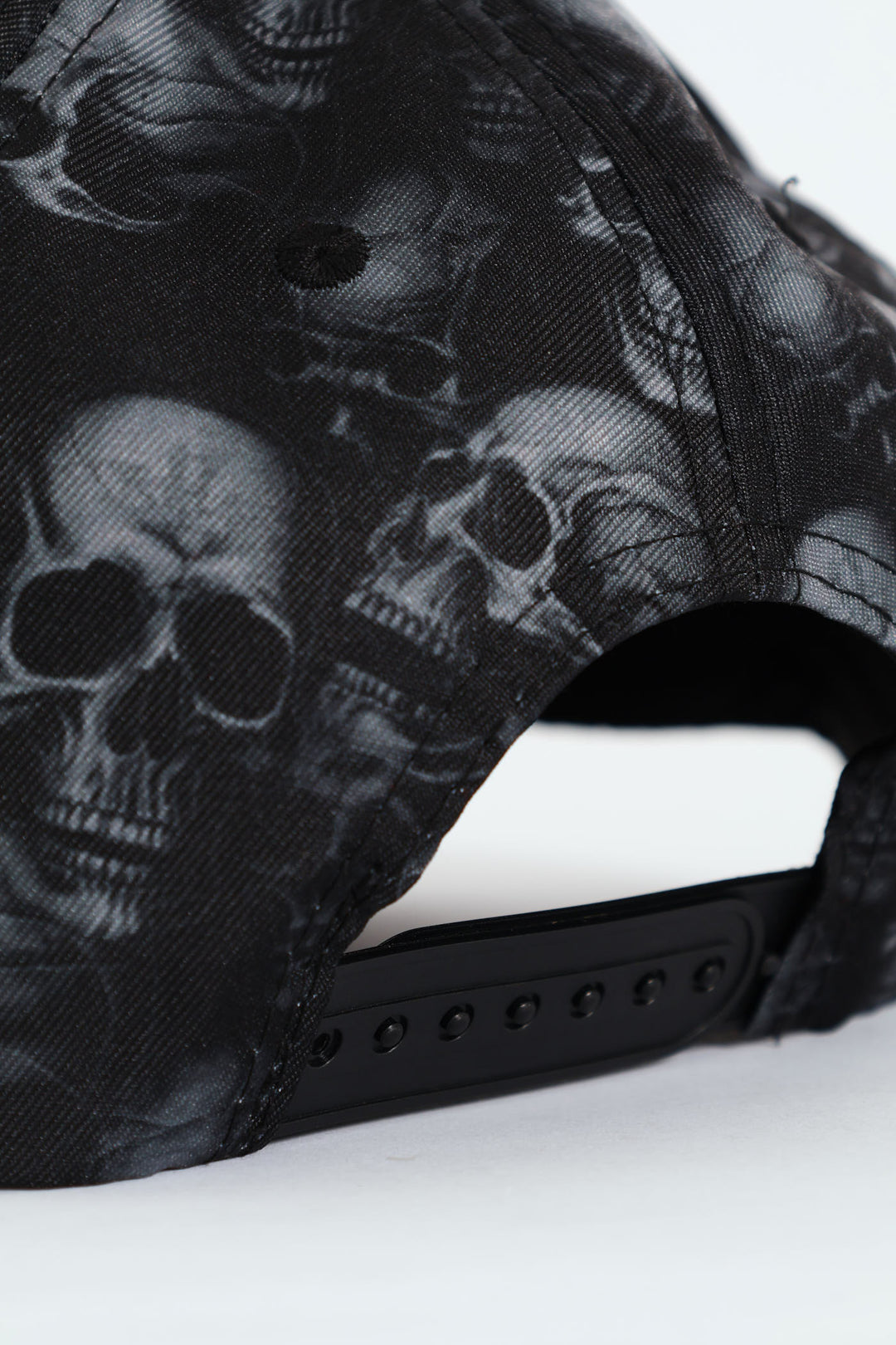 Skull Print Cap - Black/Grey