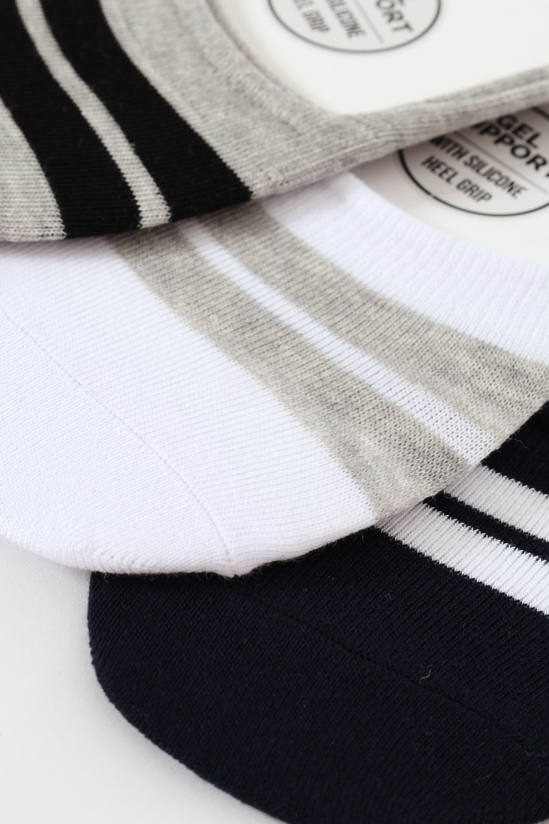 3 Pack Secret Socks - Navy/Grey/White