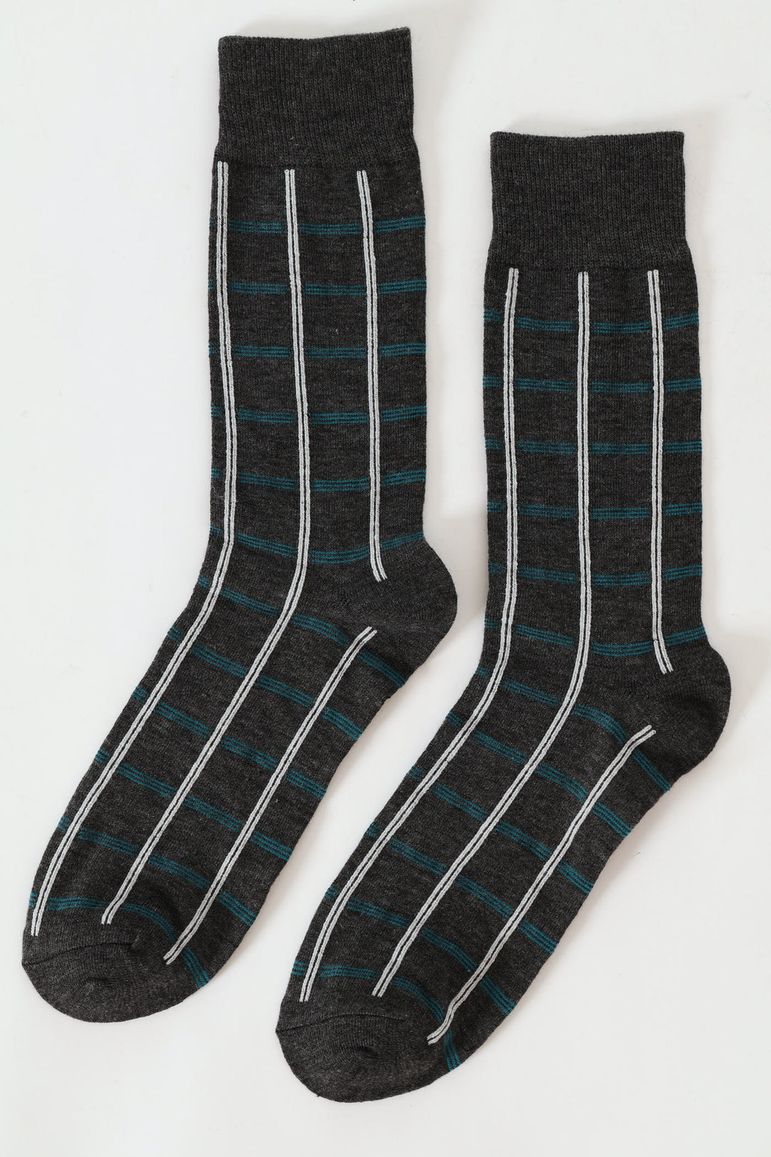 Single Stripe Socks - Charcoal