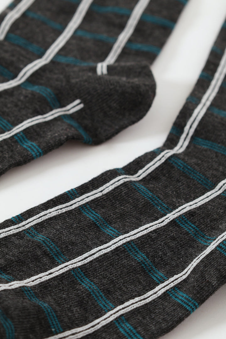 Single Stripe Socks - Charcoal