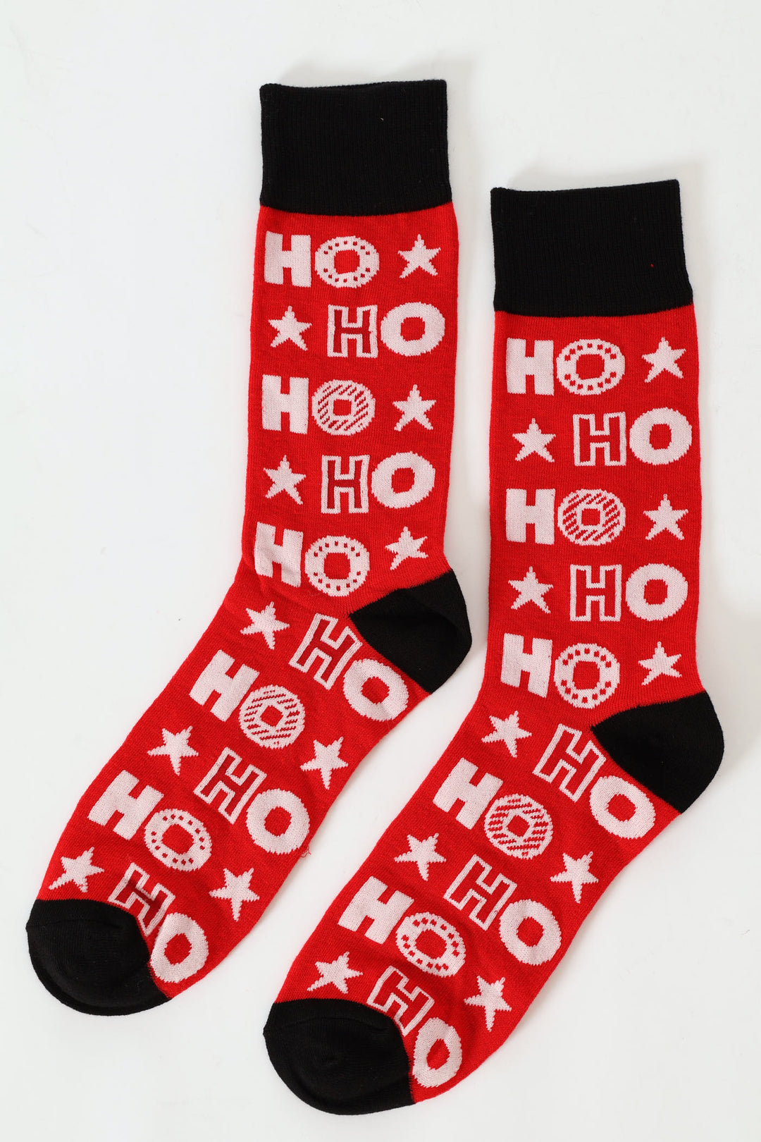 Ho Ho Ho Christmas Socks - Red