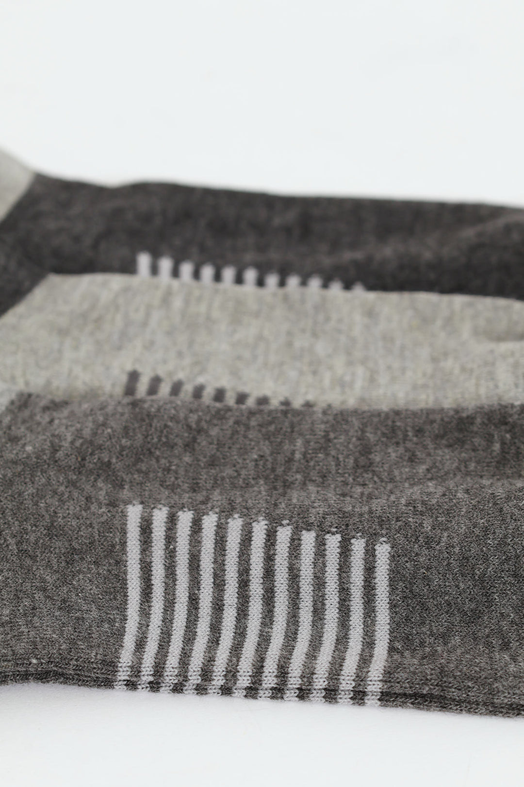 3 Pack Design Lowcut Socks - Grey