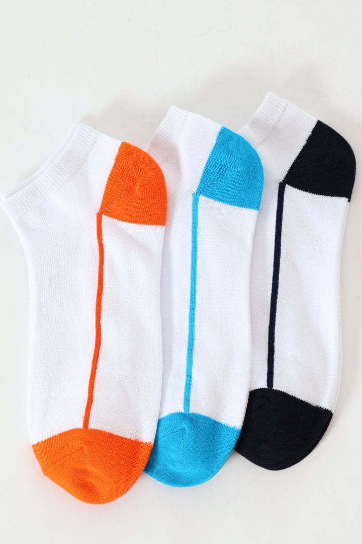 3 Pack Lowcut Socks - White