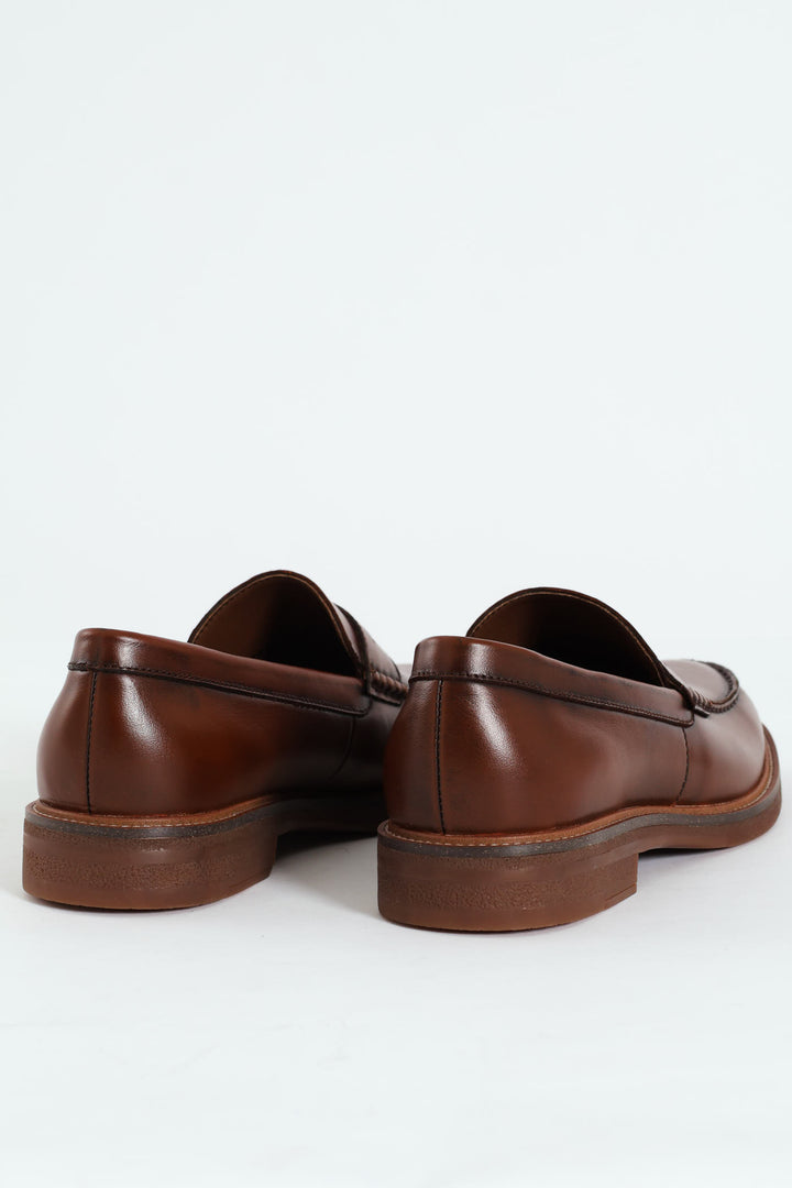 Penny Moccasin Formal Shoe - Brown