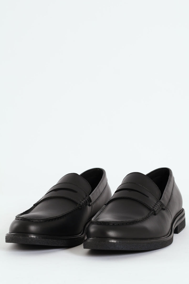 Penny Moccasin Formal Shoe - Black