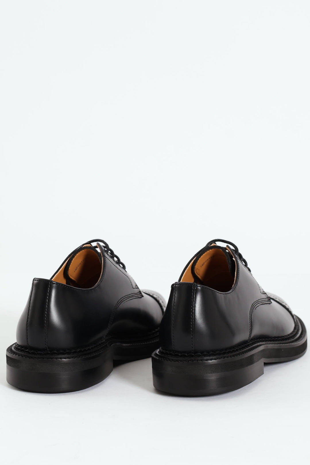 Toe Cap Chunky Formal Shoe - Black