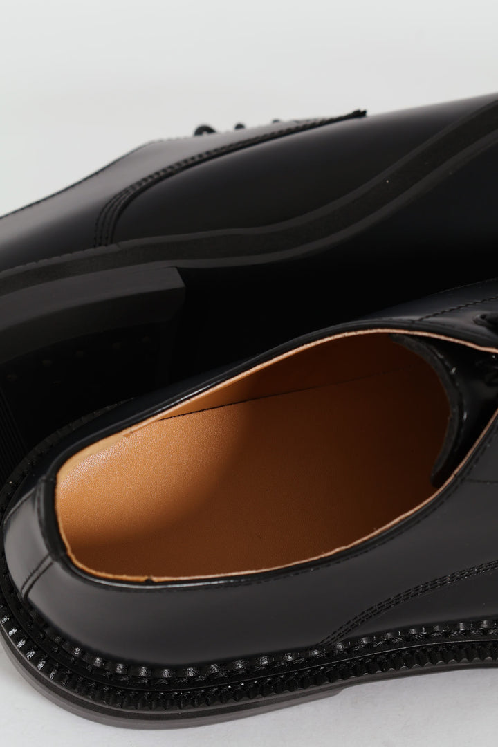 Toe Cap Chunky Formal Shoe - Black