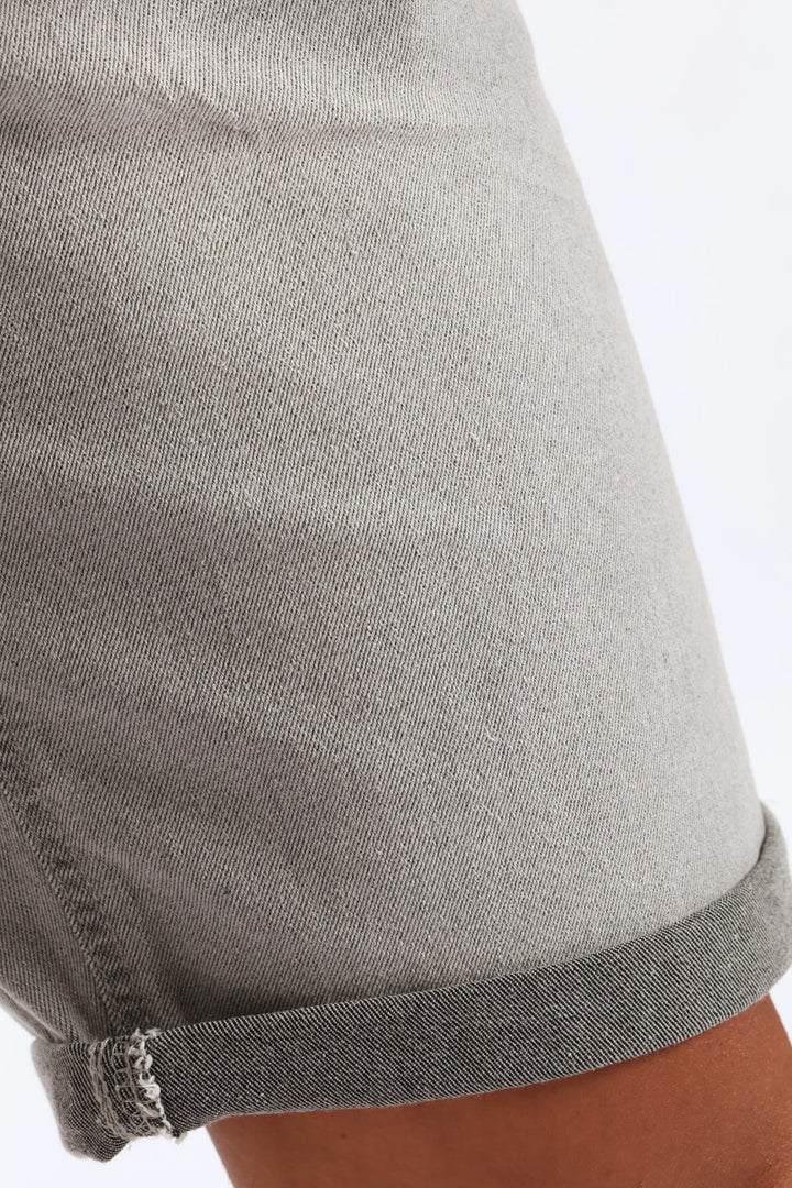 Denim Shorts - Light Grey