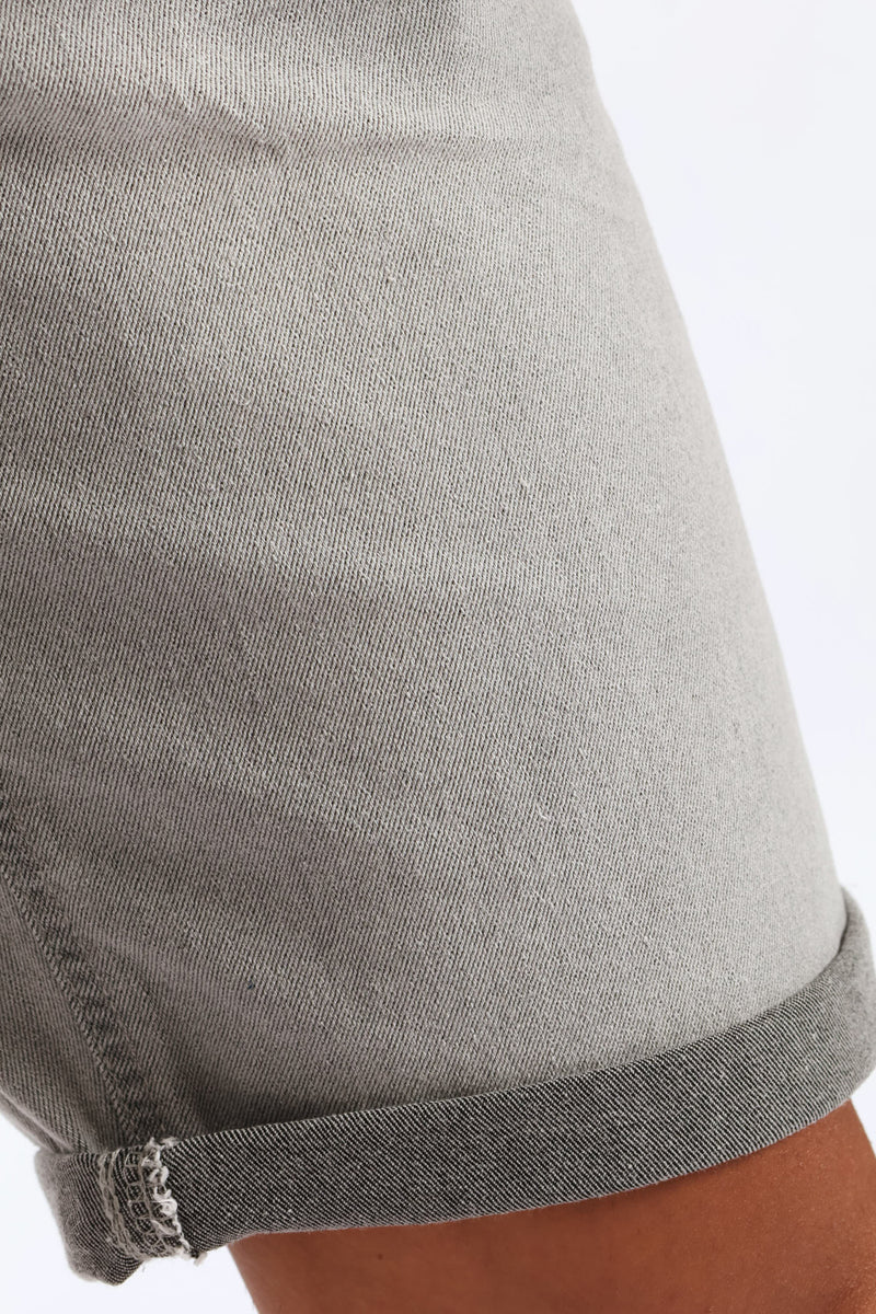 Denim Shorts - Light Grey