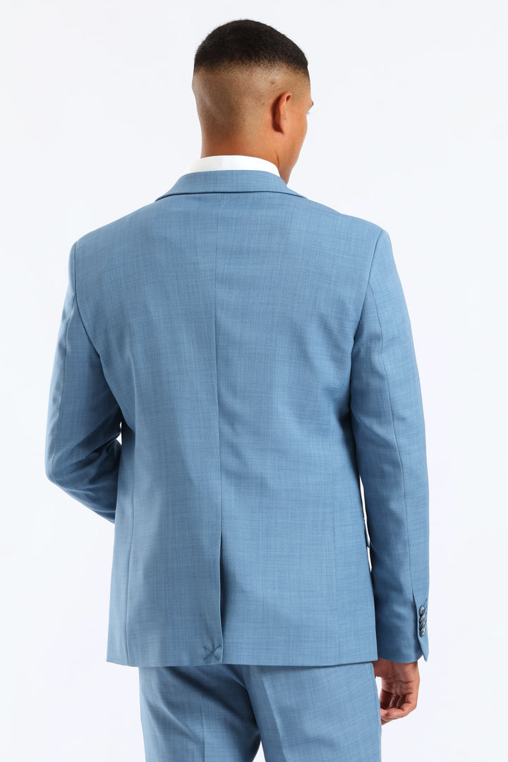 Slim Fit Essential Suit Jacket - Mid Blue