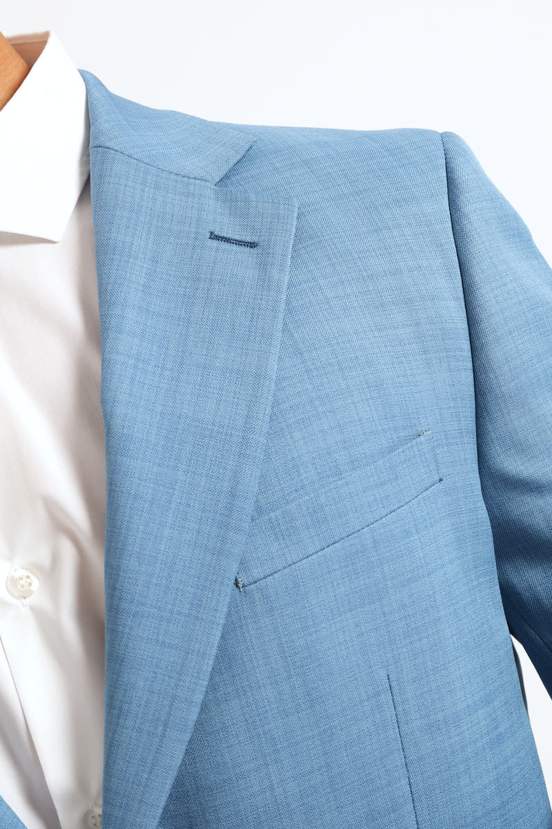 Slim Fit Essential Suit Jacket - Mid Blue